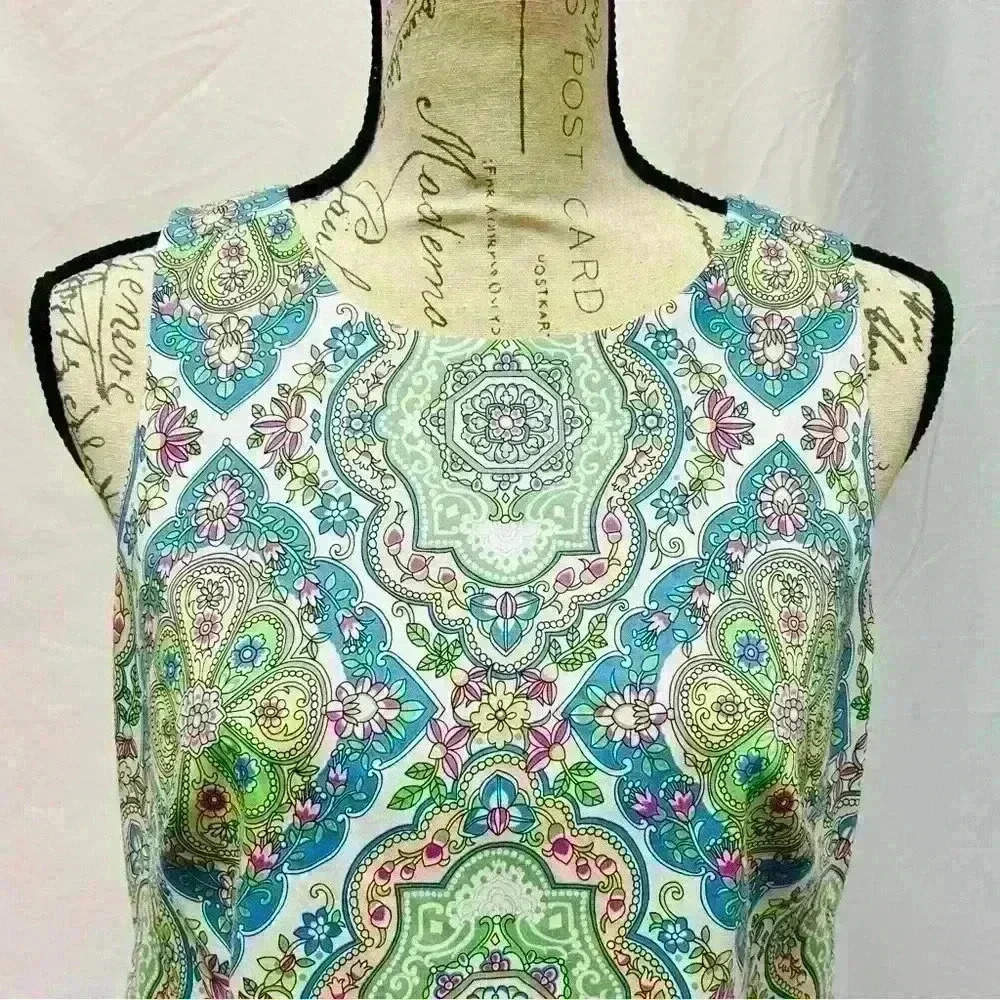 Maggy London Women's Sleeveless Floral Midi Sheath Dress Size 10 - Picture 6 of 9